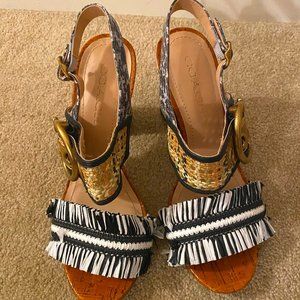 Coach Robin Raffia Heel Sandals